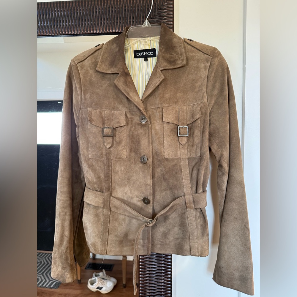 Derimod suede jacket. Size S